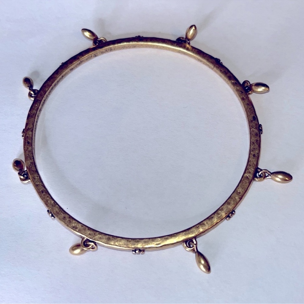 Lucky Brand Brass Boho Bracelet with 8 Charm Accents